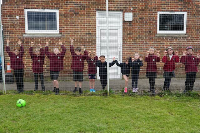 Pupils at Swiss Gardens School in Shoreham want more outdoor play space