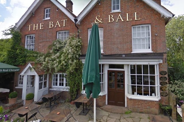 The Bat and Ball Country Pub and Haywards Restaurant in Newpound Lane, Wisborough Green, has 4.5 stars from 562 Google reviews. Its Sunday sample menu includes Sussex Free Range Roast Pork and Half a Free Range Roasted Chicken. Picture: Google Street View.