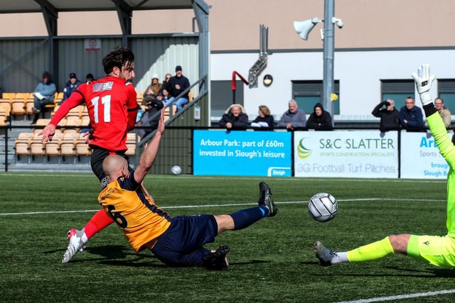 Action from Eastbourne Borough's 2-2 National League South draw at Slough Town / Pictures: Lydia and Nick Redman