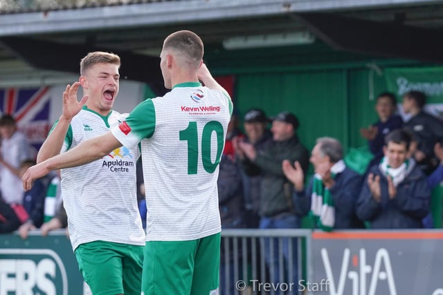 Action from Bognor's 1-1 Isthmian premier draw with East Thurrock at Nyewood Lane / Pictures: Lyn Phillips and Trevor Staff