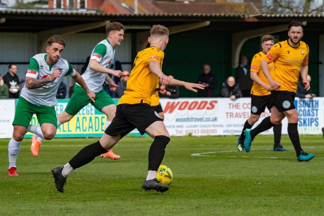 Action from Bognor's 1-1 Isthmian premier draw with East Thurrock at Nyewood Lane / Pictures: Tommy McMillan