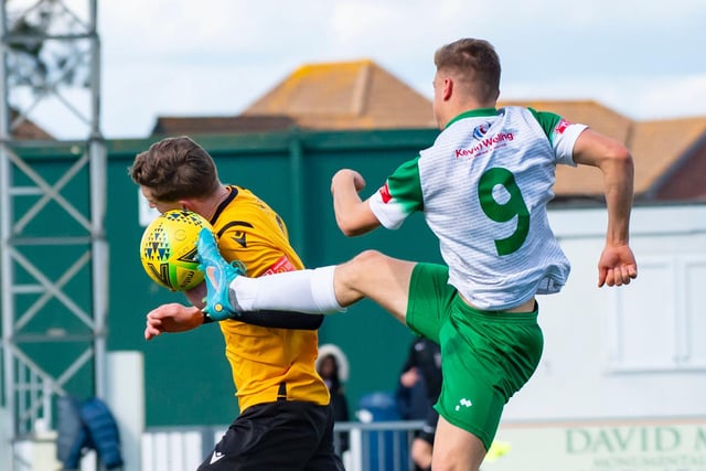 Action from Bognor's 1-1 Isthmian premier draw with East Thurrock at Nyewood Lane / Pictures: Tommy McMillan