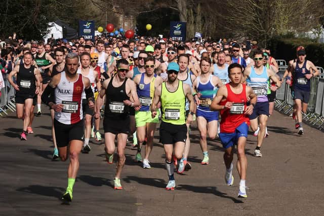 Runners and spectators were out in force today (Sunday, April 10) at the 2022 Brighton Marathon. Pictures courtesy of Eddie Mitchell