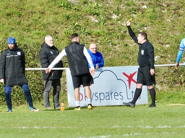 Action from Shoreham's 2-0 win at Worthing United in division one of the SCFL / Pictures: Stephen Goodger
