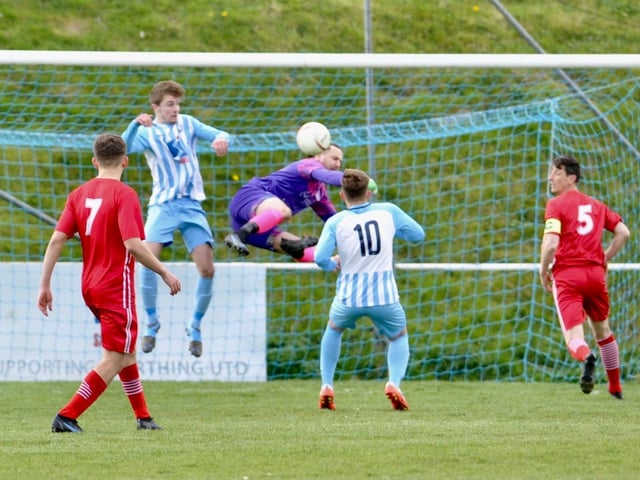 Action from Shoreham's 2-0 win at Worthing United in division one of the SCFL / Pictures: Stephen Goodger