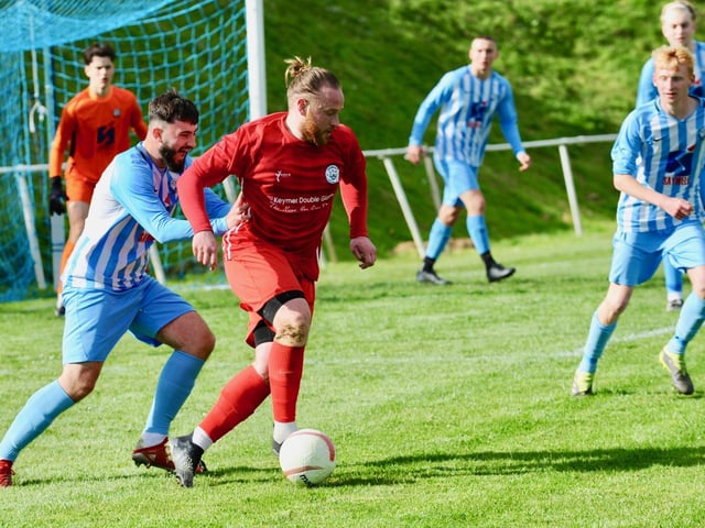 Action from Shoreham's 2-0 win at Worthing United in division one of the SCFL / Pictures: Stephen Goodger