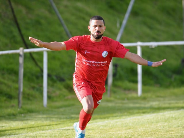 Action from Shoreham's 2-0 win at Worthing United in division one of the SCFL / Pictures: Stephen Goodger