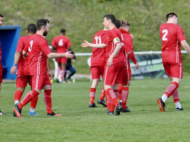 Action from Shoreham's 2-0 win at Worthing United in division one of the SCFL / Pictures: Stephen Goodger