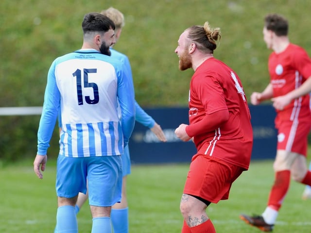 Action from Shoreham's 2-0 win at Worthing United in division one of the SCFL / Pictures: Stephen Goodger