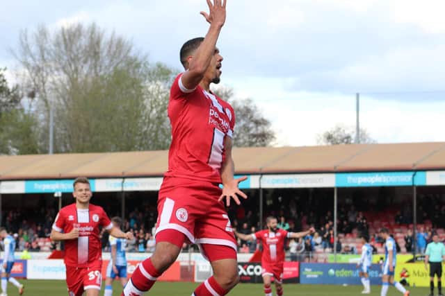 Crawley Town striker Kwesi Appiah said the change in ownership at the club is 'positive' and 'encouraging'. Photo: Cory Pickford