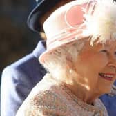 The Queen on a visit to Chichester Festival Theatre in 2017.