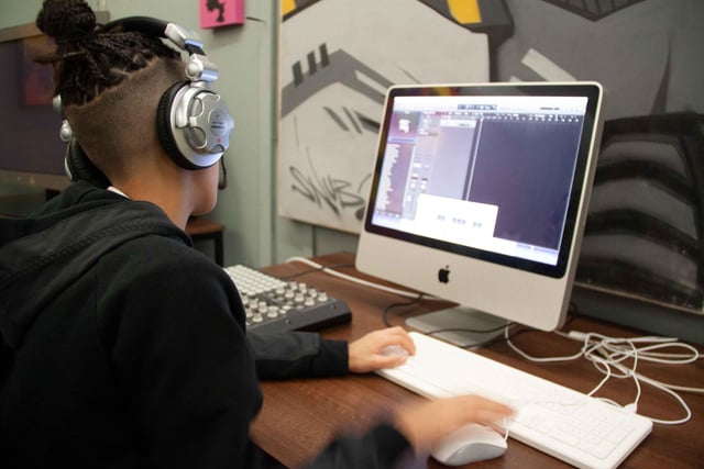 The Mac Suite is one of the busiest rooms at AudioActive Worthing, helping young people create, produce, record mix and master their music