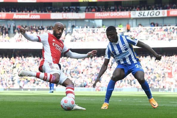 Brighton midfielder Moises Caicedo was an influential figure during Albion's 2-1 Premier League victory against Arsenal at the Emirates Stadium