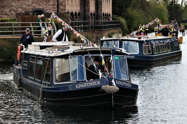 Boats in the flotilla at the canal's 200th anniversary celebrations. Picture by Nadine Duty Photography.