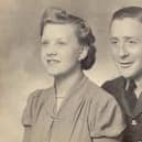 Sgts Stanley Culmer, 26, with Alice on their wedding day just weeks before the crash in 1942