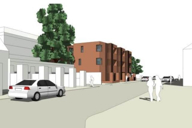 Artist's impression of the block of flats