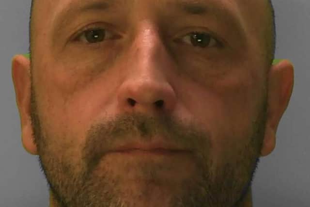 Sussex Police said that Kevin Paul Horne, 42, is starting a seven-year prison sentence. Picture: Sussex Police.