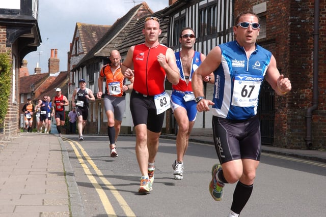 Action from the Steyning Festival of Sport in 2009, an eventful year when the Duathlon had to be restarted