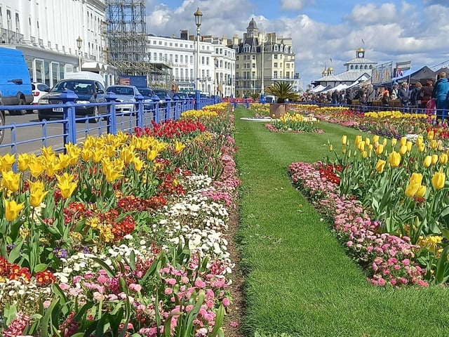 Carol Parks took this bright and colourful shot of the Carpet Gardens on April 9 with a Samsung Galaxy. SUS-220413-102540001