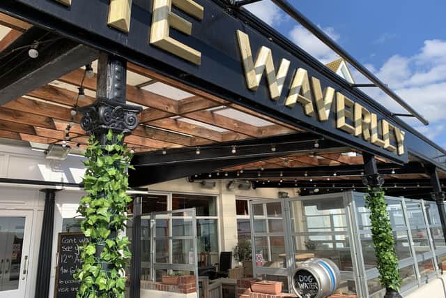 The Waverley, in Aldwick, will also be serving customers on it's terrace- which offers wonderful views of the sea- from April 12.