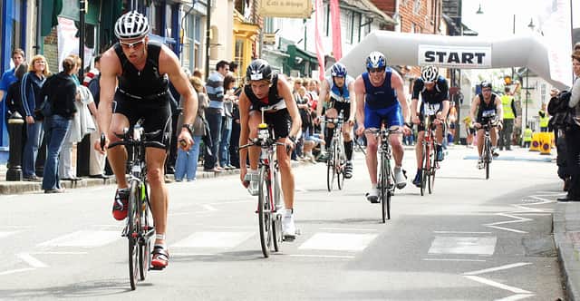 Action from the Steyning Festival of Sport in 2009, an eventful year when the Duathlon had to be restarted