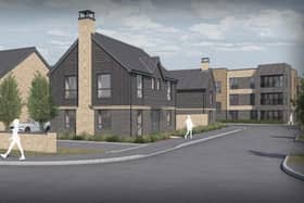 Artist's impression of the proposed new homes