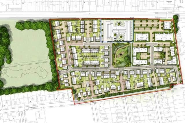 Proposed layout of the development