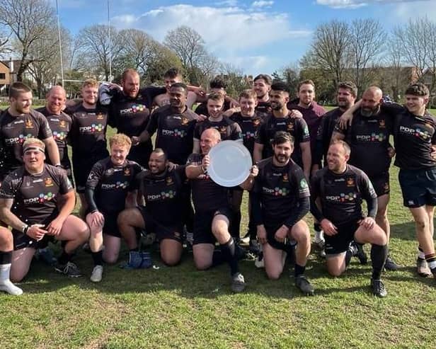 The Sussex All Blacks with the county plate