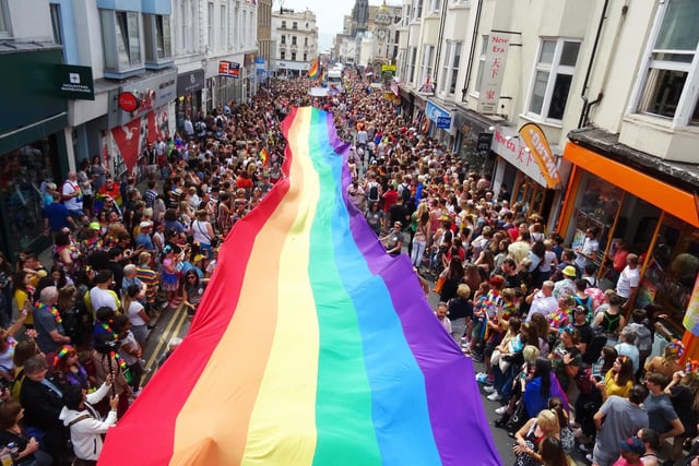 Established as the UK's most popular festival of its kind, what year did the first-ever Brighton Pride take place?