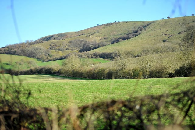 At 280 metres tall, what is the name of the highest point in Sussex?