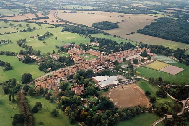 Christ's Hospital seen from the air some 25 years ago