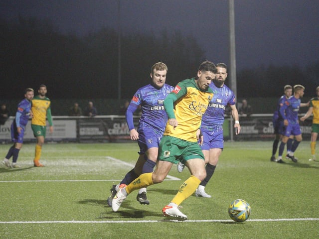 Action, celebration and fans' images from Horsham FC beating Margate 4-0 to win the Velocity Trophy / Pictures: John Lines for Horsham FC