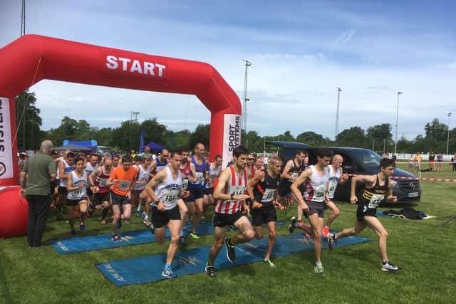 The start of a previous running of the Horsham 10k