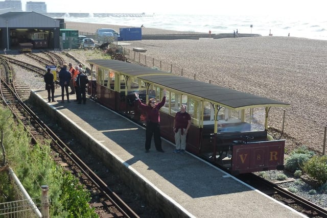 Why not take a ride along Brighton's Seafront on the Volk's Railway, a 135-year-old electric railway, the oldest electric railway in the world still operating. No need to book - just turn up and ride! Find out more at volksrailway.org.uk
