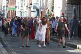 The Procession of Witness on Good Friday 2022. Photo by Roberts Photographic. SUS-220416-111643001