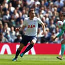 Just before the half hour mark, Spurs' forward Dejan Kulusevski appeared to swing his arm at Albion full-back Marc Cucurella. (Photo by Clive Rose/Getty Images)
