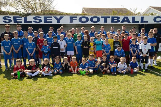 There was a great turnout after Selsey invited local youngsters to coaching sessions before their match against Godalming / Picture: Chris Hatton