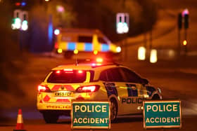 Emergency services at the scene of the collision in Broadbridge Heath, Horsham. Picture by Eddie Mitchell SUS-220418-111709001