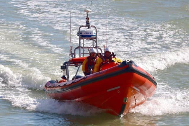 Littlehampton RNLI lifeboat Renee Sherman returns from the daytime call-out on April 16. Picture by RNLI/ Beth Brooks SUS-220418-141801001