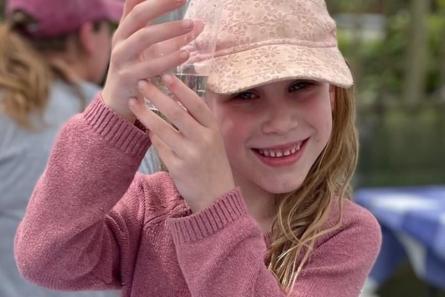 Abbie Walton, aged 6 year, was one of two winners of the Lemonade Race