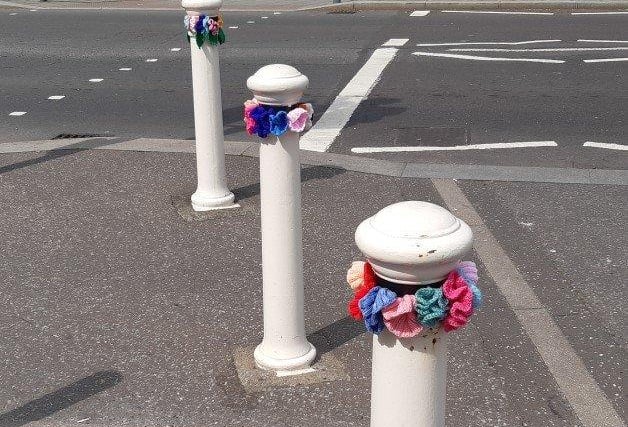 Times and seasons are celebrated in the wonderful woolly creations on Worthing seafront, a yarnbombing initiative by Storm Ministries