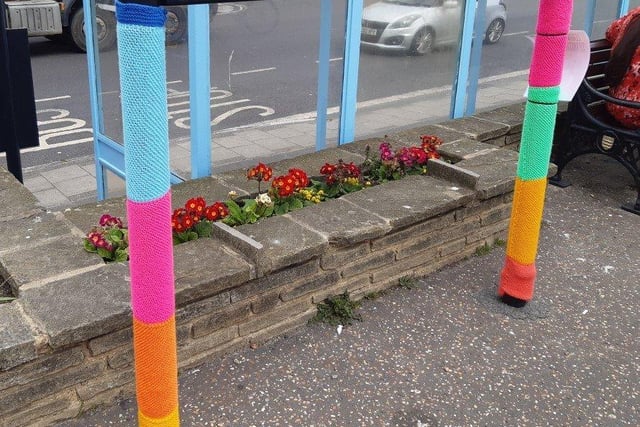 Times and seasons are celebrated in the wonderful woolly creations on Worthing seafront, a yarnbombing initiative by Storm Ministries