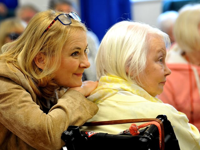 Chris Tarrant opened an extension to the Phoenix Stroke Club's clubhouse, in Horsham. Pic S Robards SR2204144
