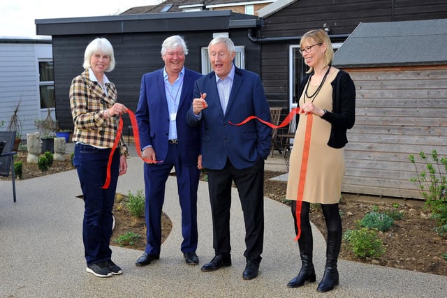 Chris Tarrant opened an extension to the Phoenix Stroke Club's clubhouse, in Horsham. Pic S Robards SR2204144