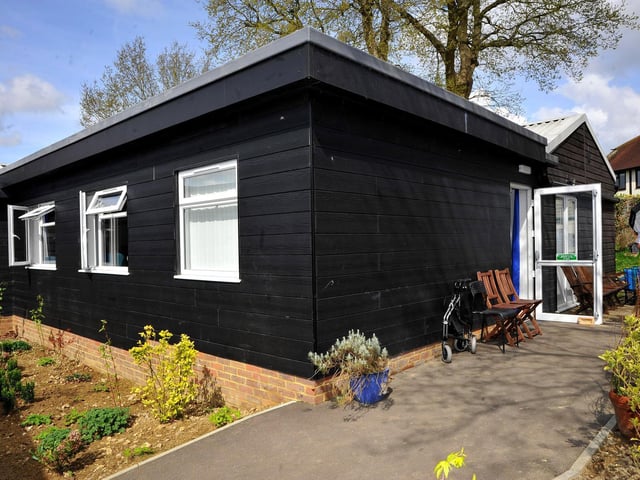 Chris Tarrant opened an extension to the Phoenix Stroke Club's clubhouse, in Horsham. Pic S Robards SR2204144
