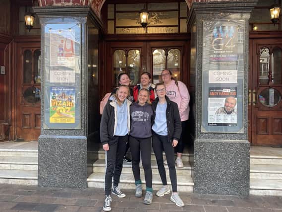 Students reach New Theatre Royal after sponsored walk