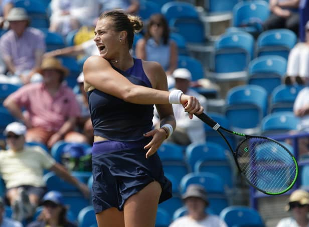 Aryna Sabalenka at Eastbourne last year / Picture: Getty