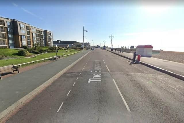 The Esplanade, Bognor Regis, looking east towards The Regis Centre (Google Maps Streetview)