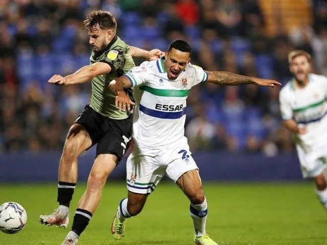 Tranmere's Josh Dacres-Cogley has played 42 matches this season.

Photo: Getty Images