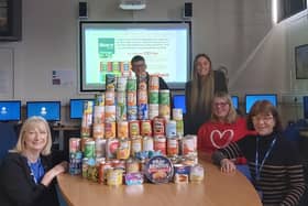 Travel and Tourism students collected 155 tins for More Radio 10,000 Tins Appeal
